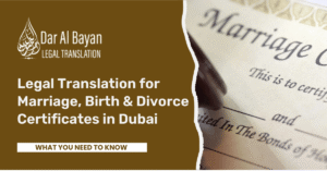 Certified Legal Translation in Dubai