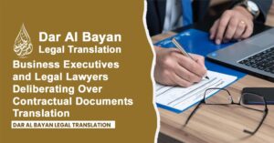 Business People and Lawyers Deliberating Over Contractual Documents Translation