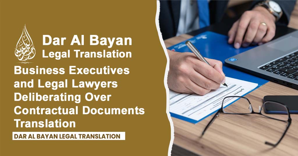 Business People and Lawyers Deliberating Over Contractual Documents Translation