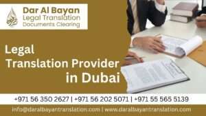 Legal Translation Provider in Dubai