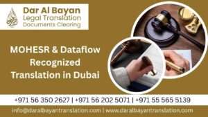 MOHESR & Dataflow Recognized Translation in Dubai