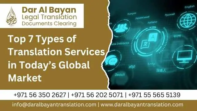 Top 7 Types of Translation Services in Today’s Global Market