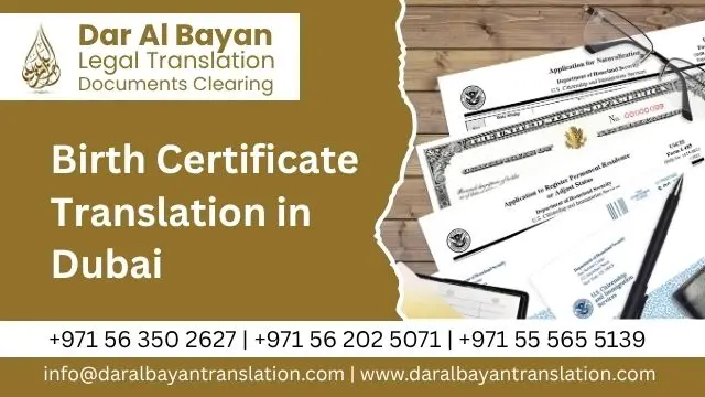 Birth Certificate Translation in Dubai