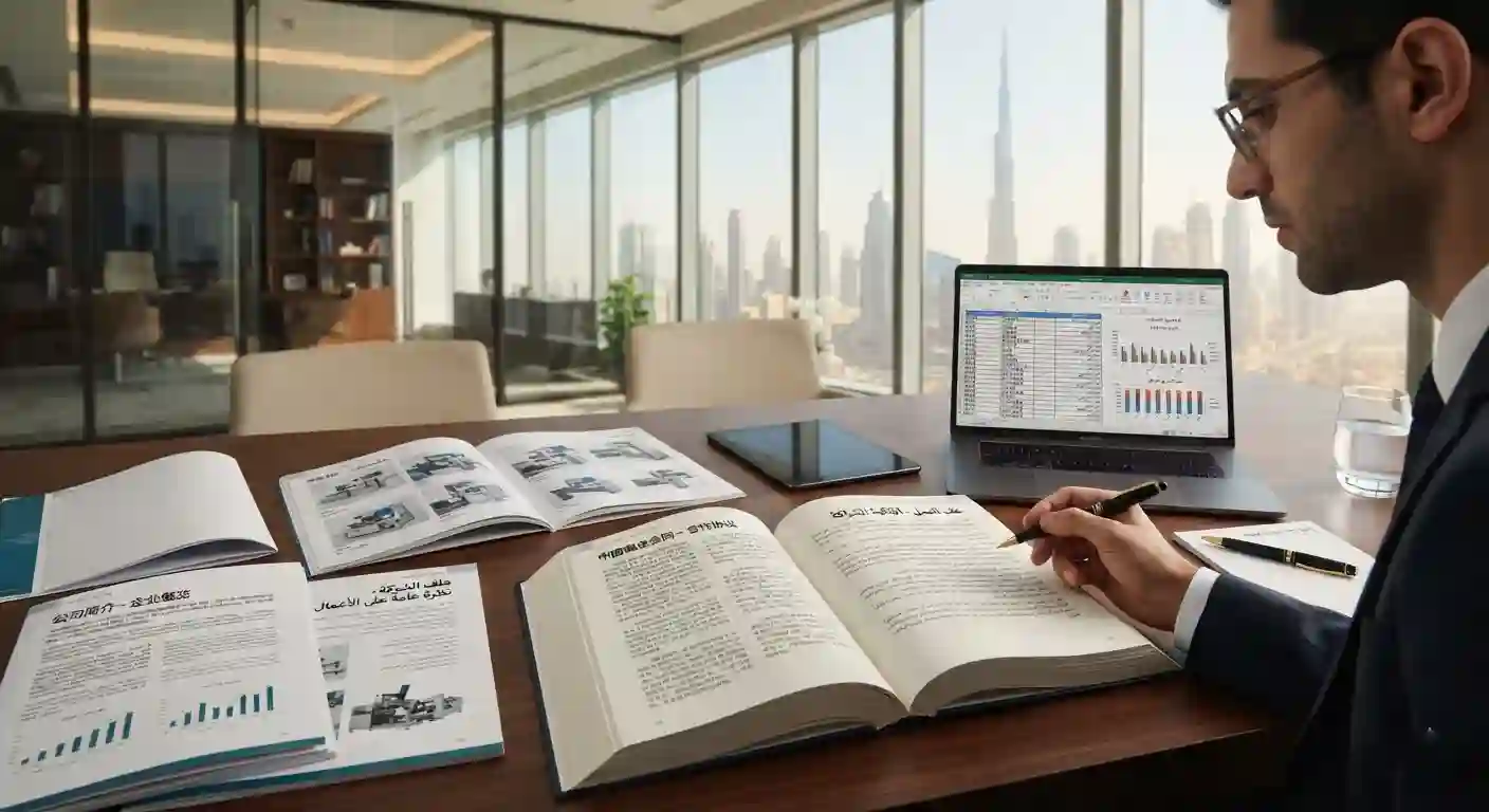 Chinese to Arabic business document translation Dubai