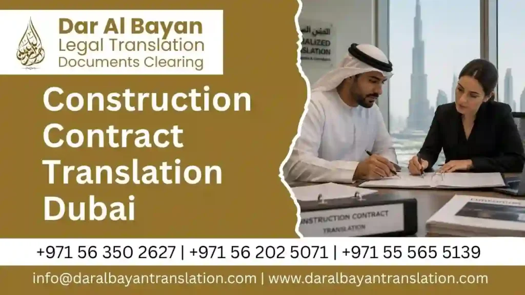 Construction Contract Translation Dubai