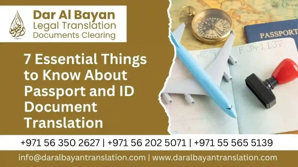 Passport and ID document translation in Dubai