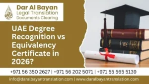 UAE Degree Recognition vs Equivalency Certificate in 2026