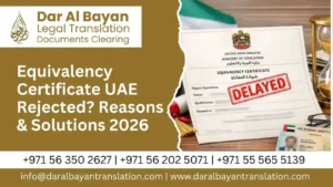 Equivalency Certificate UAE Rejected 1