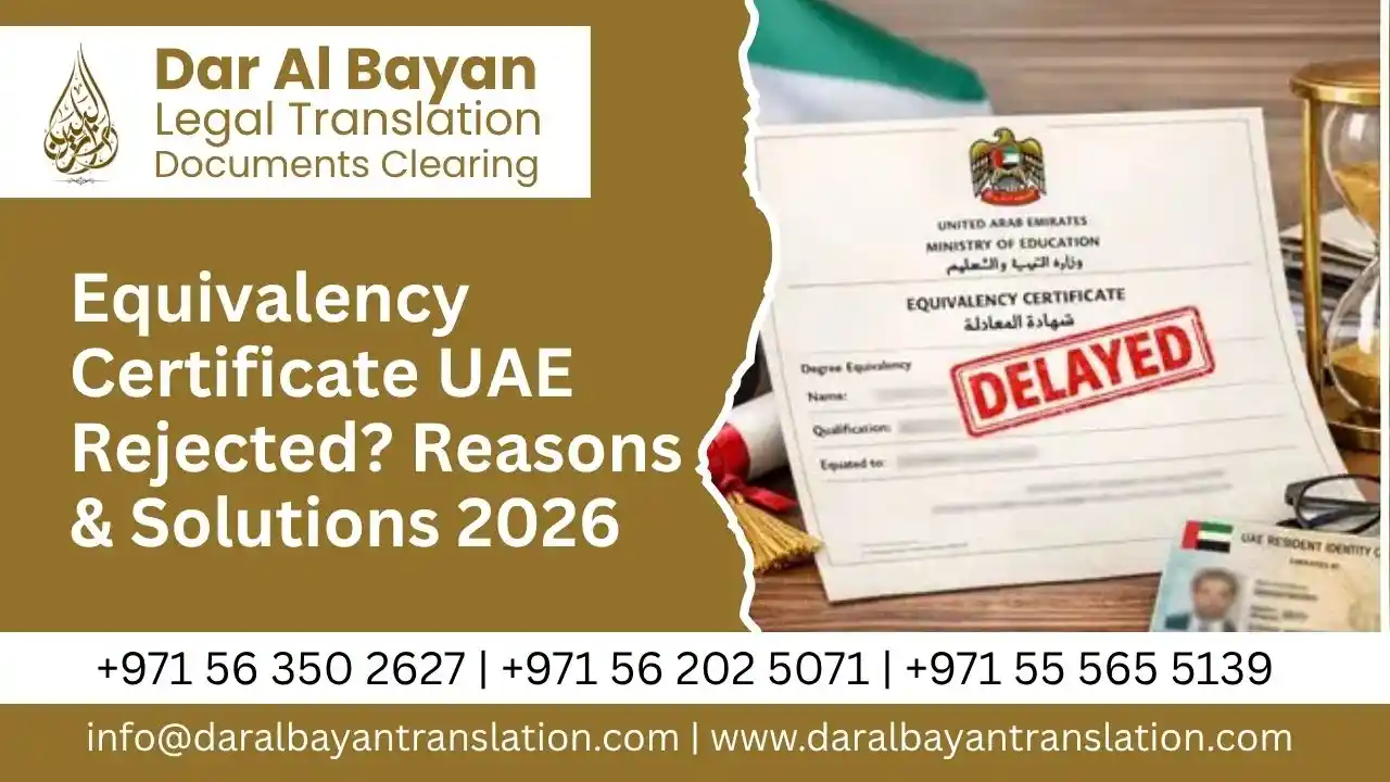 Equivalency Certificate UAE Rejected 1