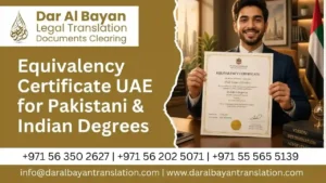 Equivalency certificate UAE